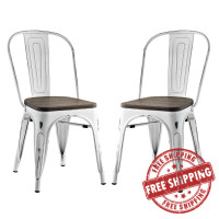 Modway EEI-2751-WHI-SET Promenade Dining Side Chair Set of 2 White
