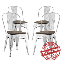 Modway EEI-2752-WHI-SET Promenade Dining Side Chair Set of 4 White