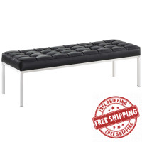 Modway EEI-2782-BLK Loft Leather Bench