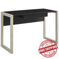 Modway EEI-2785-NAT-BLK Become Writing Desk Natural Black