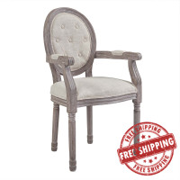 Modway EEI-2796-BEI Arise Vintage French Dining Armchair