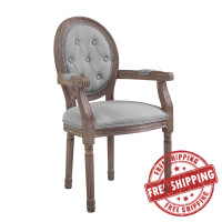 Modway EEI-2796-LGR Arise Vintage French Dining Armchair