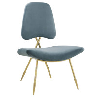 Modway EEI-2809-SEA Ponder Performance Velvet Lounge Chair