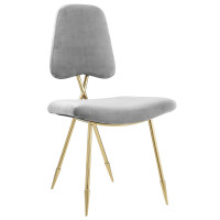 Modway EEI-2811-GRY Ponder Performance Velvet Dining Side Chair