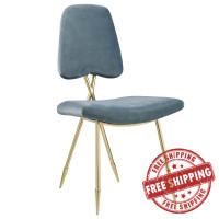 Modway EEI-2811-SEA Ponder Performance Velvet Dining Side Chair
