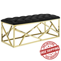 Modway EEI-2847-GLD-BLK Intersperse Bench