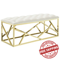 Modway EEI-2847-GLD-IVO Intersperse Bench