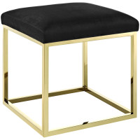Modway EEI-2849-GLD-BLK Anticipate Ottoman