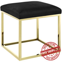 Modway EEI-2849-GLD-BLK Anticipate Ottoman