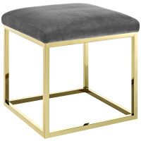 Modway EEI-2849-GLD-GRY Anticipate Ottoman