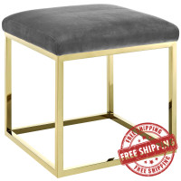 Modway EEI-2849-GLD-GRY Anticipate Ottoman