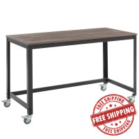 Modway EEI-2852-GRY-WAL Vivify Computer Office Desk