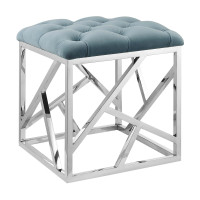 Modway EEI-2866-SLV-SEA Intersperse Ottoman