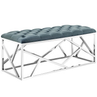Modway EEI-2867-SLV-SEA Intersperse Bench