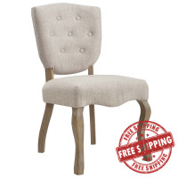 Modway EEI-2878-BEI Array Vintage French Upholstered Dining Side Chair
