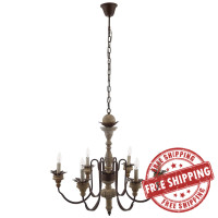 Modway EEI-2888 Bountiful Vintage French Pendant Ceiling Light Candelabra Chandelier