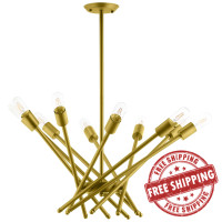 Modway EEI-2891 Cherish Brass Metal Pendant Light