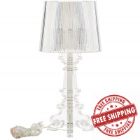 Modway EEI-2896-CLR French Petite Acrylic Acrylic Table Lamp