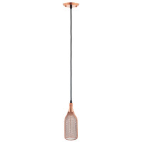 Modway EEI-2900 Glimmer Bottle-Shaped Rose Gold Pendant Light