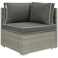 Modway EEI-2956-LGR-CHA Repose Outdoor Patio Corner