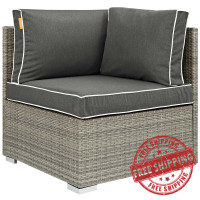 Modway EEI-2956-LGR-CHA Repose Outdoor Patio Corner