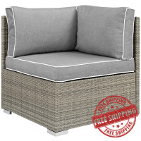 Modway EEI-2956-LGR-GRY Repose Outdoor Patio Corner