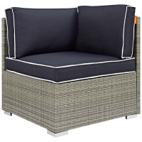 Modway EEI-2956-LGR-NAV Repose Outdoor Patio Corner