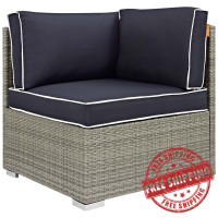 Modway EEI-2956-LGR-NAV Repose Outdoor Patio Corner