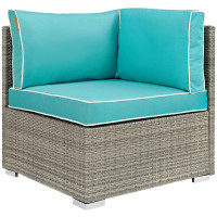 Modway EEI-2956-LGR-TRQ Repose Outdoor Patio Corner