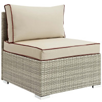 Modway EEI-2958-LGR-BEI Repose Outdoor Patio Armless Chair