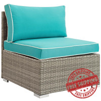 Modway EEI-2958-LGR-TRQ Repose Outdoor Patio Armless Chair