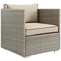 Modway EEI-2960-LGR-BEI Repose Outdoor Patio Armchair