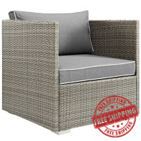 Modway EEI-2960-LGR-GRY Repose Outdoor Patio Armchair