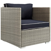 Modway EEI-2960-LGR-NAV Repose Outdoor Patio Armchair