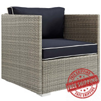 Modway EEI-2960-LGR-NAV Repose Outdoor Patio Armchair