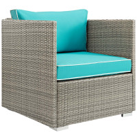 Modway EEI-2960-LGR-TRQ Repose Outdoor Patio Armchair