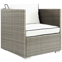 Modway EEI-2960-LGR-WHI Repose Outdoor Patio Armchair