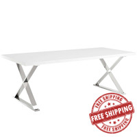 Modway EEI-3033-WHI Sector Dining Table