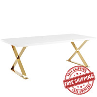 Modway EEI-3034-WHI Sector Dining Table