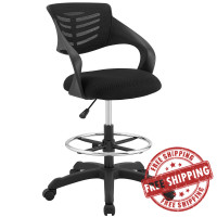 Modway EEI-3040-BLK Thrive Mesh Drafting Chair