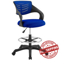 Modway EEI-3040-BLU Thrive Mesh Drafting Chair