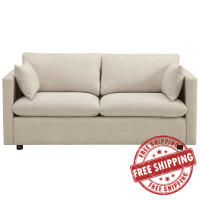 Modway EEI-3044-BEI Activate Upholstered Fabric Sofa