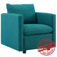 Modway EEI-3045-TEA Activate Upholstered Fabric Armchair