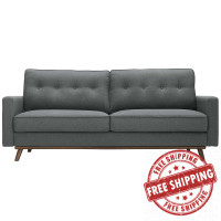 Modway EEI-3046-GRY Prompt Upholstered Fabric Sofa