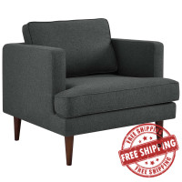 Modway EEI-3055-GRY Agile Upholstered Fabric Armchair