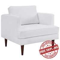 Modway EEI-3055-WHI Agile Upholstered Fabric Armchair