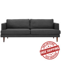 Modway EEI-3057-GRY Agile Upholstered Fabric Sofa