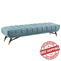 Modway EEI-3061-SEA Adept Performance Velvet Bench