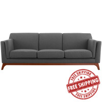 Modway EEI-3062-GRY Chance Upholstered Fabric Sofa