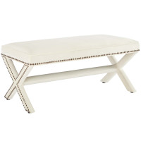 Modway EEI-3067-IVO Rivet Performance Velvet Bench